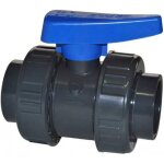 Vanne � sph�re pvc pression double union � coller diam�tre 63mm pn16