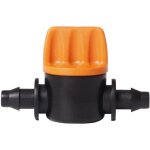 Vanne de tubes d'irrigation, soupape d'irrigation goutte  goutte 1 / 4 de pouce barbel vanne d'arrt ...