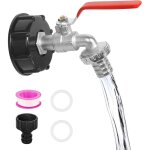 Vanne de vidange ibc, 1 / 2 pouce, pour r�servoir d'eau de pluie de 1 000 litres, raccords de r�servoir ...