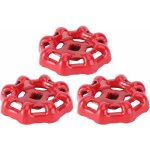 Vanne volant fer vanne  bille vanne d'arrt robinet tuyau d'eau partie suprieure poigne 6x6mm (rouge) ...