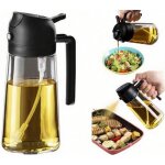 Vaporisateur de cuisson 2 en 1 avec une bouteille d'huile de 470 ml, adapt� aux salades, aux friteuses ...