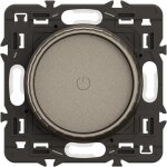 Legrand - variateur avec bague rotative 200w led c�liane - enjoliveur titanium et support