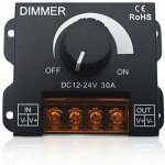 Variateur d'intensit�, interrupteur marche / arr�t 12 v - 24 v 30 a, pour le contr�le de la luminosit� ...