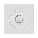Variateur universel blanc avec bouton blanc dom et plaque simple blanc ? contrle prcis et design intemporel ...