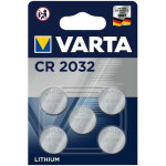 Varta lithium cr2032 pile bouton 3v 5 pi�ces sous blister