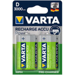 Varta recharge accu power batteries d 3000 mah 2 pieces sous blister
