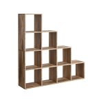 Bibliothque  10 compartiments, tagre avec casiers ouverts, meuble de rangement, pour dcorations, ...