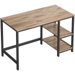 Vasagle - bureau informatique, table d'�tude, avec �tag�re � 2 niveaux � gauche ou � droit, pour bureau, ...