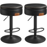Vasagle - ekho collection - tabourets de bar pivotant  360, lot de 2, hauteur rglable, avec rangement, ...
