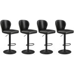 Vasagle ekho collection - tabourets de bar pivotant à 360°, lot de 4, hauteur réglable, avec dossier, ... Vasagle ekho collection - tabourets de bar pivotant à 360°, lot de 4, hauteur réglable, avec dossier, ...
