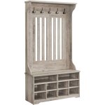 Vasagle - meuble d'entre, porte - manteau avec banc  chaussures, vestiaire, rangement pour chaussures, ...