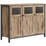 Vasagle - meuble de rangement, buffet, avec placard 3 portes, pour salle � manger, salon, cuisine, entr�e, ...