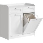Vasagle - meuble de salle de bain, panier à linge, placard de rangement, avec 2 tiroirs et 2 paniers ... Vasagle - meuble de salle de bain, panier à linge, placard de rangement, avec 2 tiroirs et 2 paniers ...
