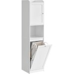 Vasagle - meuble de salle de bain, panier à linge, placard de rangement haut, sac intérieur amovible ... Vasagle - meuble de salle de bain, panier à linge, placard de rangement haut, sac intérieur amovible ...
