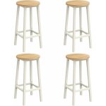 Vasagle - tabouret de bar, lot de 4, chaise de cuisine, sige haut, cadre en mtal, montage facile, avec ...