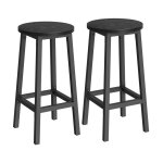 Vasagle tabourets hauts, lot de 2, chaises de bar, sige de cuisine, cadre en acier, hauteur 65 cm, montage ...