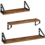 Tagre murale, tablette flottante, lot de 3, 2 faons de montage, tagre de rangement suspendue, pour ...