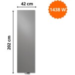 Vasco - radiateur acier h. 202 x l. 42 cm niva vertical n2l1 laqué Vasco - radiateur acier h. 202 x l. 42 cm niva vertical n2l1 laqué