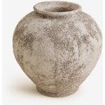 Sklum - vase 20 cm en cramique filis gris sable