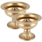 Vase de centre de table mariage en m�tal dor� �l�gant pour c�r�monie anniversaire d�coration f�te 2 pi�ces ...