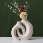 Vase ceramique, vase design, vase  fleurs blanc, dcoration vase de table moderne, couple amoureux en ...