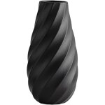 Vase en céramique noir avec design en spirale texturée, idéal pour une décoration moderne, minimaliste ... Vase en céramique noir avec design en spirale texturée, idéal pour une décoration moderne, minimaliste ...