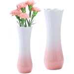 Vase c�ramique rose moderne pour fleurs s�ch�es, herbe pampa, salon, bureau ou maison