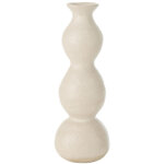 Vase chandelier en c�ramique  olina  37cm cr�me