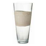 Paris prix - vase dco en verre 'delph' 45cm transparent & beige