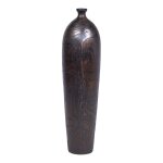 Meubletmoi - vase décoratif 29 cm racine de bois de teck finition noire - gabriela Meubletmoi - vase décoratif 29 cm racine de bois de teck finition noire - gabriela
