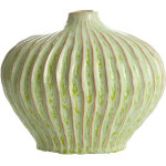 Vase d�coratif c�ramique lorito vert menthe 25x14x20cm