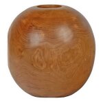 Meubletmoi - vase dcoratif rond d. 30 cm en bois de teck massif - leodore