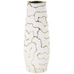 Vase design en c�ramique  lia  29cm blanc