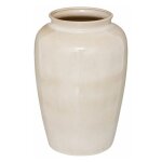 Atmosphera - vase design en cramique 'seav' 29cm beige