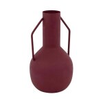 Vase design en métal 'sylvain' 20cm rouge rubis Vase design en métal 'sylvain' 20cm rouge rubis