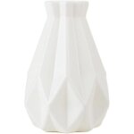 Vase � fleurs g�om�trique en c�ramique, vase simple et incassable pour la d�coration int�rieure (table ...