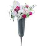 Vases floraux comm�moratifs avec ensemble d'inserts en mousse, vases fun�raires inf�rieurs pour vases ...