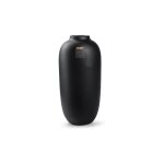 Vase magret - vase noir int�rieur - vase en verre - vase � fleurs - h40 x �19 cm - vase fait main - emballage ...