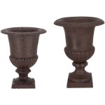 Esschert design - vase médicis en fonte lot de 2 Esschert design - vase médicis en fonte lot de 2