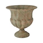 La grande prairie - vase m�tal 29x29x28cm