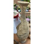 Atmosphera - vase clay fibre végétale beige h90cm créateur d'intérieur Atmosphera - vase clay fibre végétale beige h90cm créateur d'intérieur