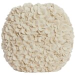 Vase phylia en plastique cr�me ? 31, 5x17x28 cm