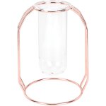 Vases de plantes hydroponiques transparents pot de fleur d�corations de table pour la maison or rose