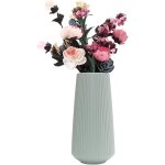 Vase plastique imitation c�ramique vert, moderne simple pour maison, salon ou bureau