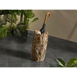 Vase / porte - parapluie en copeaux de bois 52 cm. 25dx52 cm