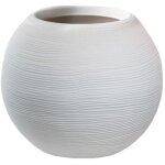 Vase en r�sine pour plantes d'int�rieur et d'ext�rieur, design sph�re ronde d. 40x33h botticelli blanc ...