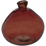 Vase rond uly en verre recycl d33cm ambre - atmosphera crateur d'intrieur