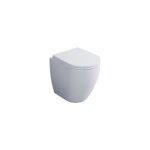 Abitare - vase sur pied avec mini drain mural en cramique blanc brillant - ceramica cielo smile - senza ...