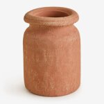 Vase en terre cuite (?18, 5 cm) agnon sklum rouge sienna