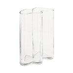 Atmosphera - vase vague en verre 'kade' 25cm transparent